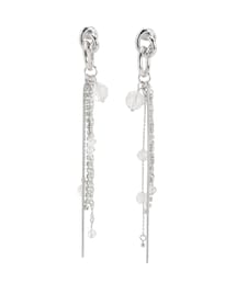 MERCURYDUO | ツイストメタルフープチェーンピアス(ピアス（両耳用）)