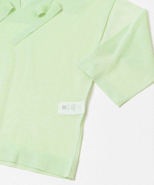 URBAN RESEARCH DOORS(アーバンリサーチドアーズ)の「FORK&SPOON セーラーカラーシアーニットプルオーバー(その他トップス・レディース・BLACK/LIME・1)」の15枚目の写真