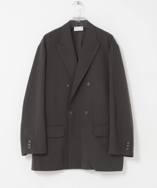 URBAN RESEARCH（アーバンリサーチ）の「new basic　WOOL SILK LINEN DOUBLE JACKET（テーラードジャケット・メンズ・BROWN・M/L/XL）」の9枚目の写真