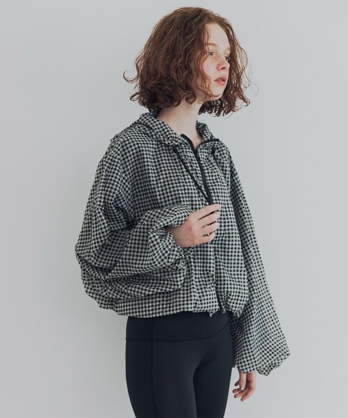 URBAN RESEARCH(アーバンリサーチ)の「『撥水』シアーバルーンブルゾン(ブルゾン・レディース・MINTGRAY/CHECK・Free)」の18枚目の写真