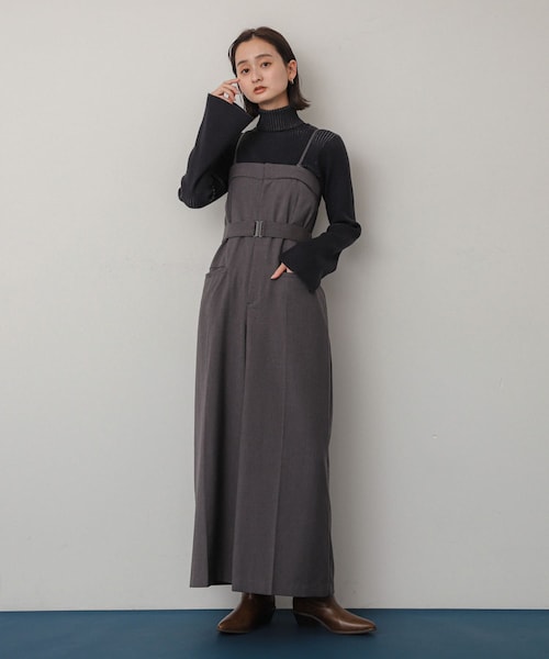 SENSE OF PLACE by URBAN RESEARCH(センスオブプレイスバイアーバンリサーチ)の「ベアオールインワン(サロペット/オーバーオール・レディース・BLACK/GRAY/BEIGE・S/M)」の13枚目の写真