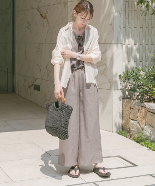 ITEMS URBANRESEARCH（アイテムズ アーバンリサーチ）の「シアーポケットスキッパーシャツ（シャツ/ブラウス・レディース・WHT/L.BLU/NVY・FREE）」の9枚目の写真