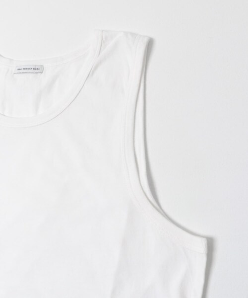 URBAN RESEARCH DOORS（アーバンリサーチドアーズ）の「吸水速乾 天竺タンクトップ（タンクトップ・メンズ・WHITE/BLACK・M/L）」の5枚目の写真