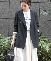 ダブルブレストブレザージャケット