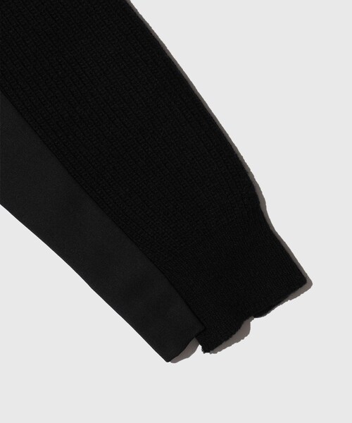 ADAM ET ROPE'(アダムエロペ)の「【RE;CODE/リコード】Knit Layered Jacket(その他アウター・レディース・ブラック・S)」の5枚目の写真