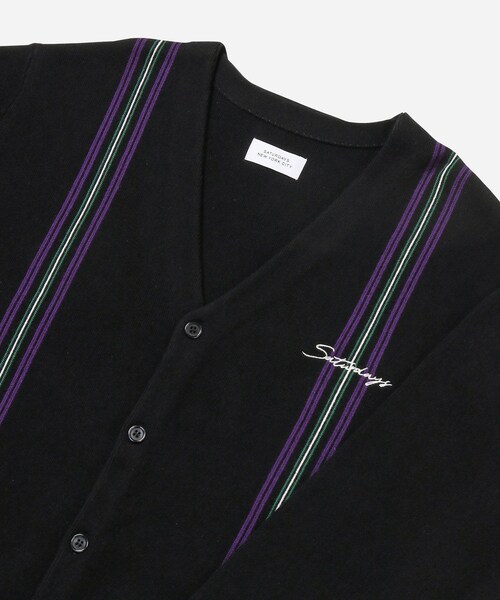 Saturdays NYC(サタデーズ ニューヨークシティ )の「MICHAEL HIGH GUAGE KNIT CARDIGAN(カーディガン/ボレロ・レディース・サックス/ブラック・XL/L/S/M)」の13枚目の写真