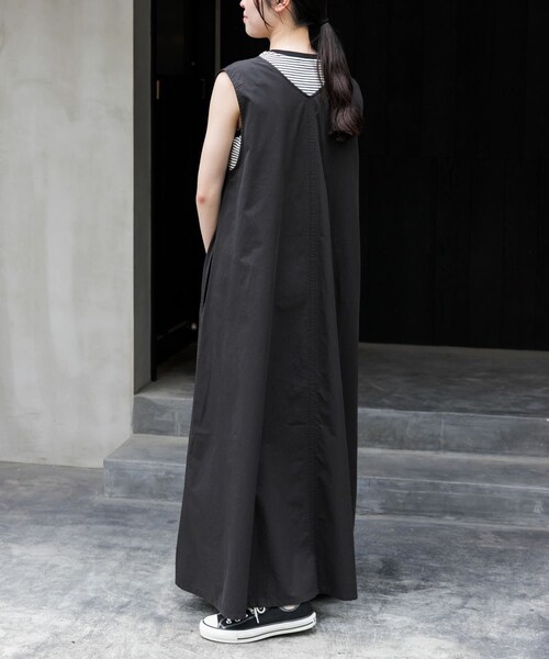 URBAN RESEARCH DOORS（アーバンリサーチドアーズ）の「FORK&SPOON　テントラインUネックワンピース（ワンピース・レディース・BROWN/BLACK/BEIGE・1/2）」の9枚目の写真