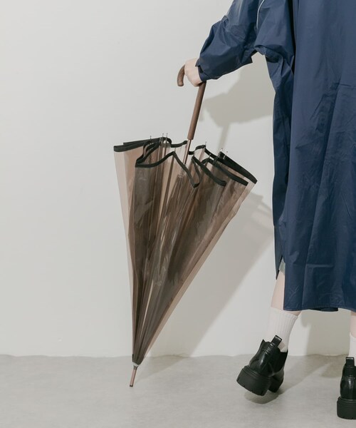 SMELLY（スメリー）の「Wpc.　ユニセックス 12Kプラスチックアンブレラ（長傘・レディース・BRN/NVY/GRY・FREE/one）」の19枚目の写真
