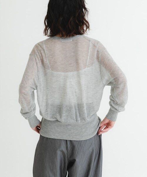 URBAN RESEARCH（アーバンリサーチ）の「カシミヤミックスVネックカーディガン（カーディガン/ボレロ・レディース・GRAY/ORANGE/BLACK・FREE）」の19枚目の写真