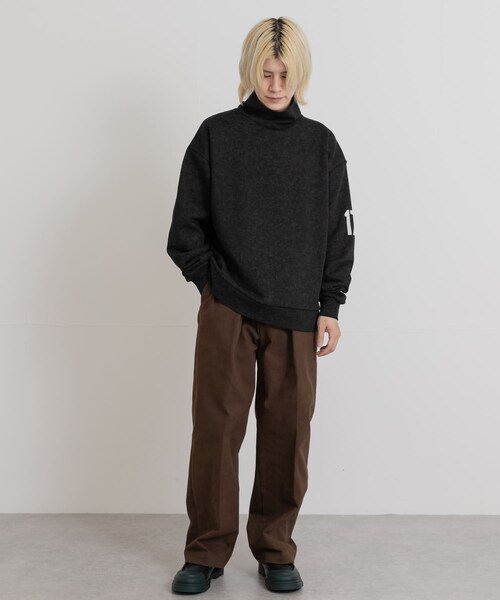 THE GOODLAND MARKET（ザグッドランドマーケット）の「TONY　LA turtle neck fleece SWEAT（スウェット・メンズ・BLK/GRY・M/L）」の10枚目の写真