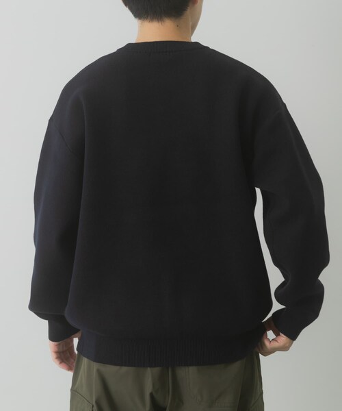 ITEMS URBANRESEARCH（アイテムズ アーバンリサーチ）の「Teddy Bear スウェットライクニット（ニット/セーター・メンズ・OML/BGD/NVY・M/L）」の19枚目の写真