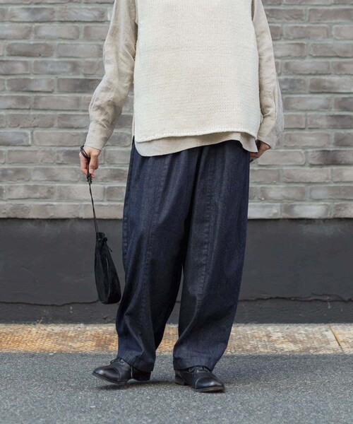 かぐれ（カグレ）の「デニムボリュームパンツ（デニムパンツ・レディース・INDIGO・Free）」の7枚目の写真