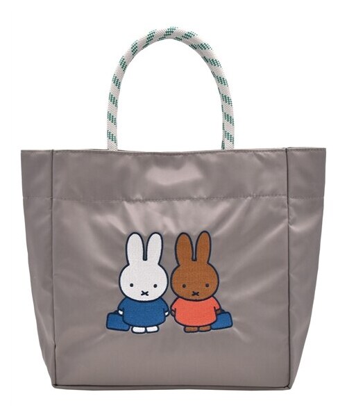 nissen（ニッセン）の「DB/カレッジトートバッグ (Dick Bruna)（トートバッグ・メンズ・アイボリー/くすみピンク/ライトグレー・Y）」の2枚目の写真