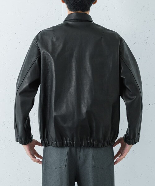 URBAN RESEARCH（アーバンリサーチ）の「『別注』semoh×URBAN RESEARCH　Horse Leather Jacket（テーラードジャケット・メンズ・BLACK・2/3）」の3枚目の写真