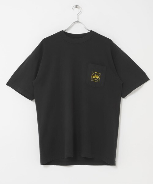 URBAN RESEARCH(アーバンリサーチ)の「LQQK Studio SMILEY LOGO POCKET TEE(Tシャツ/カットソー・メンズ・BLACK・M/L/XL)」の6枚目の写真