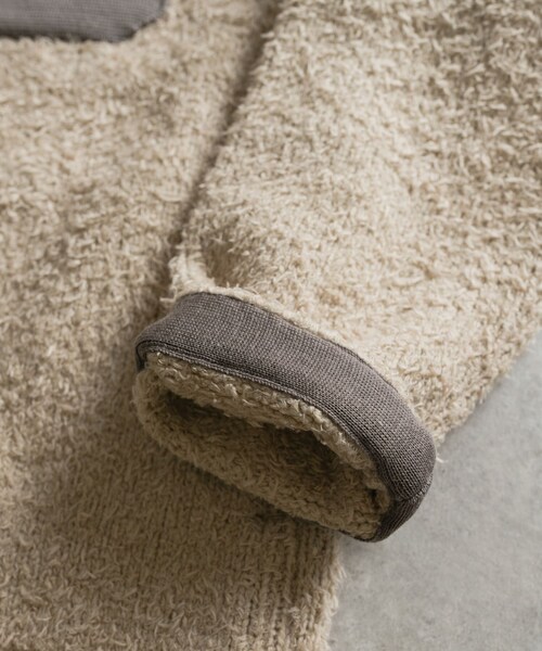 THE GOODLAND MARKET（ザグッドランドマーケット）の「米富繊維　KNIT FLEECE BLOUSON（ブルゾン・メンズ・24ORANGE/12GRAY/41BEIGE/62BLUE・3）」の19枚目の写真