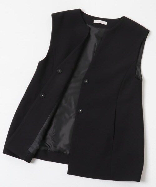 URBAN RESEARCH ROSSO（アーバンリサーチロッソ）の「F by ROSSO　キーネックジレ+ワイドパンツ（セットアップ・レディース・GRAY/BLACK・36/38）」の7枚目の写真