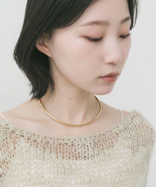 SMELLY（スメリー）の「ステンレススリムネックカフ（ネックレス・レディース・SLV/GLD・-）」の11枚目の写真