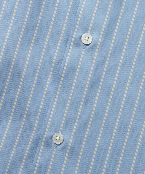 ADAM ET ROPE'（アダムエロペ）の「【AURALEE/オーラリー】COTTON SILK STRIPE SHIRT（シャツ/ブラウス・メンズ・ライトグレー/ブルー系・3/4/5）」の20枚目の写真