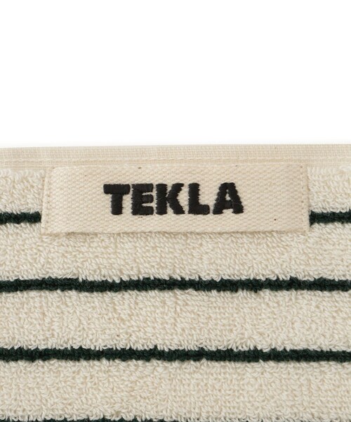 ADAM ET ROPE'(アダムエロペ)の「【J'aDoRe・店舗限定】【TEKLA】Terry Towels Pin Striped (Washcloth)(ハンカチ/ハンドタオル・レディース・グリーン・F)」の5枚目の写真