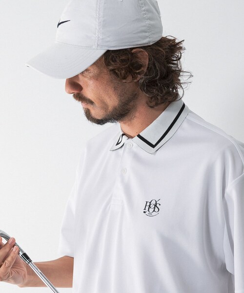 URBAN RESEARCH Sonny Label（アーバンリサーチサニーレーベル）の「OOPS　吸水速乾ラインポロシャツ（ポロシャツ・メンズ・OFF/NAVY・M/L/XL）」の5枚目の写真