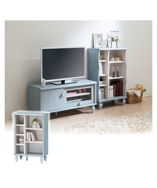 nissen（ニッセン）の「フレンチシャビー風フリーラック（家具・メンズ・ブルー・Y）」の2枚目の写真