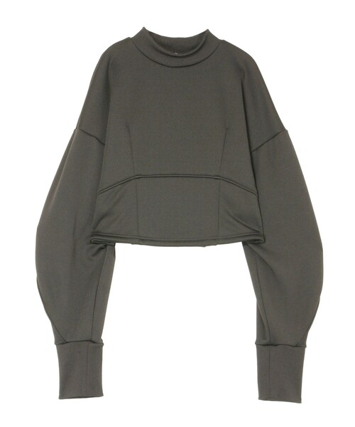 UN3D.(アンスリード)の「COCOON SLEEVE SHORT SWEAT(スウェット・レディース・グレー/ブラック/カーキ・36/38)」の18枚目の写真
