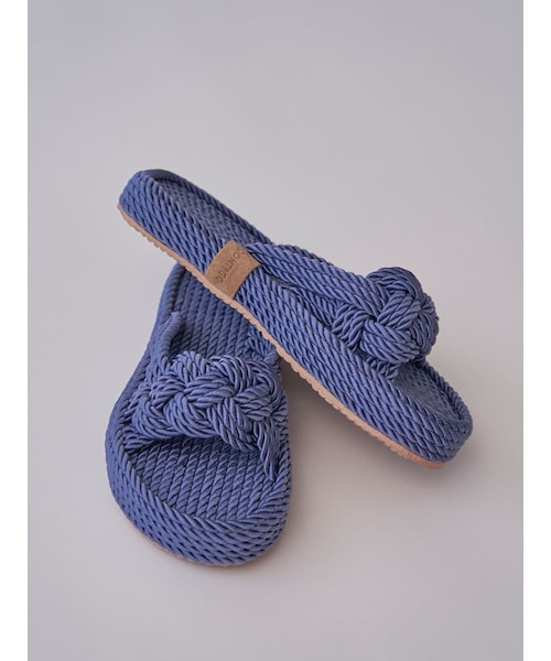 LAGUNAMOON（ラグナムーン）の「【CONTIGO】フラットロープサンダル（その他シューズ・レディース・ブルー/ベージュ・23.5/24.5）」の4枚目の写真