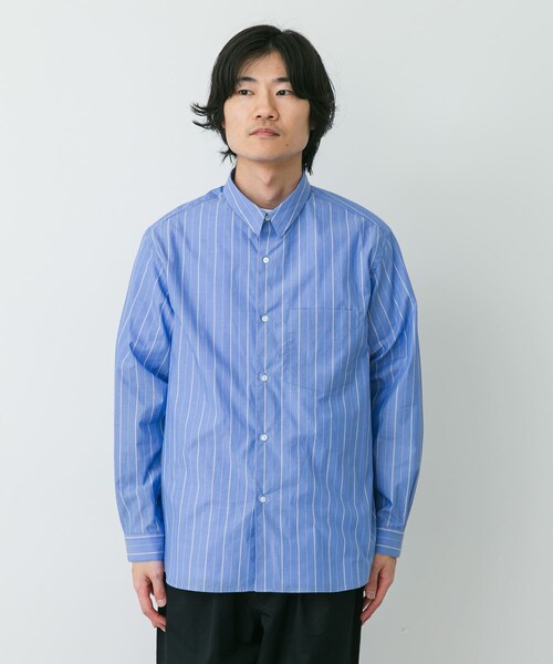 URBAN RESEARCH DOORS（アーバンリサーチドアーズ）の「STILL BY HAND　REGULAR COLLAR SHIRTS（シャツ/ブラウス・メンズ・NAVY ST/BLUE ST/WHITE・46/48）」の16枚目の写真