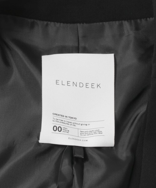 URBAN RESEARCH ROSSO（アーバンリサーチロッソ）の「ELENDEEK　LAYERED COLLARLESS JACKET（ノーカラージャケット・レディース・BLK・Free）」の9枚目の写真