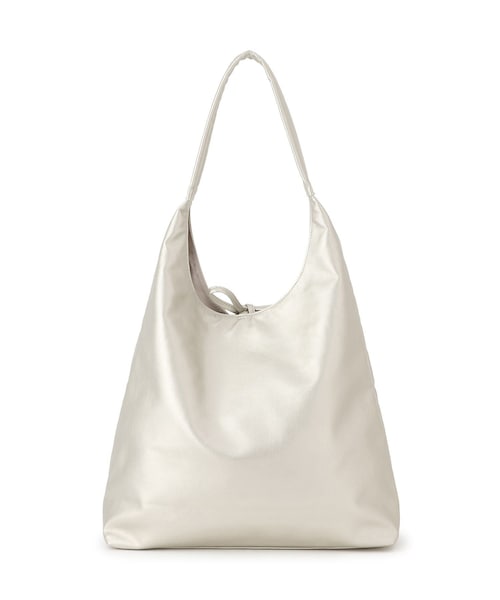 ROPE' PICNIC(ロペピクニック)の「洗えるバッグ シーンレスワンハンドルトートバッグ/A4対応・イージーケア(トートバッグ・レディース・ブラック/キナリ/シルバー系・F)」の9枚目の写真