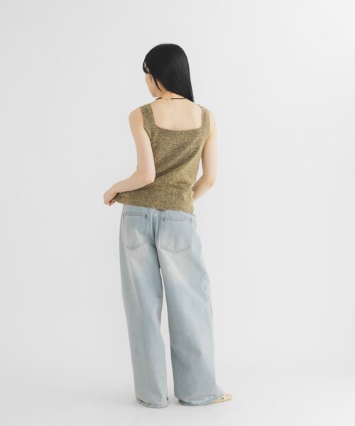 KBF(ケイビーエフ)の「2WAYニットタンクトップ(タンクトップ・レディース・BLACK/BROWN/BEIGE・One)」の19枚目の写真