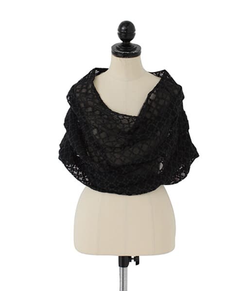 URBAN RESEARCH（アーバンリサーチ）の「COUTURE MAISON　2WAYリボンショール（その他・レディース・アイボリー/クロ・FREE）」の4枚目の写真