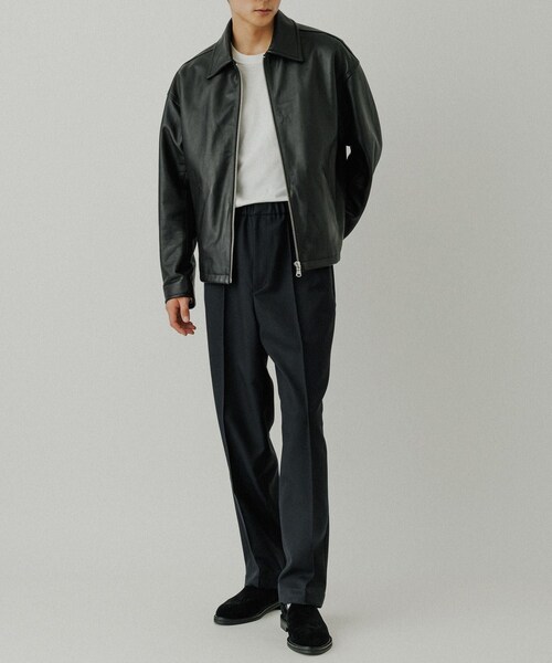 ADAM ET ROPE'（アダムエロペ）の「ラムレザー ジップアップ ブルゾン（ブルゾン・メンズ・ブラック・L/M）」の12枚目の写真