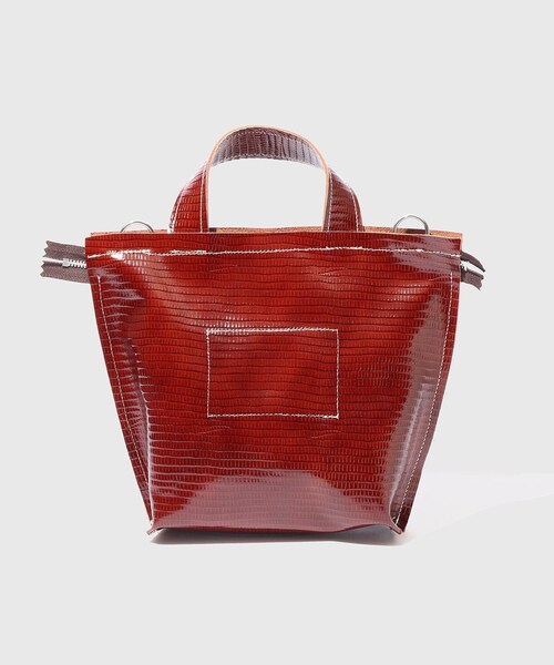 ADAM ET ROPE'(アダムエロペ)の「【CAMIEL FORTGENS/カミエル フォートヘンス】LEATHER MINI SHOPPER(ショルダーバッグ・メンズ・ダークブラウン・F)」の3枚目の写真