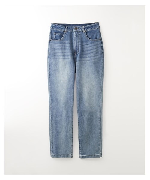 nissen（ニッセン）の「【Be praised】ハイウエストストレートブラストデニムパンツ（パンツ・レディース・ブルー系/ネイビー系/グレー系・S/M/L/LL/3L）」の16枚目の写真