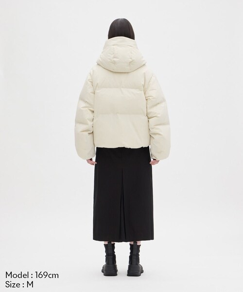 ADAM ET ROPE'(アダムエロペ)の「【J'aDoRe・店舗限定】【MIZUSAWA DOWN(水沢ダウン)】DOWN JACKET CAMELIA(ダウンジャケット/コート・レディース・ブラック/オフホワイト・M/S)」の13枚目の写真