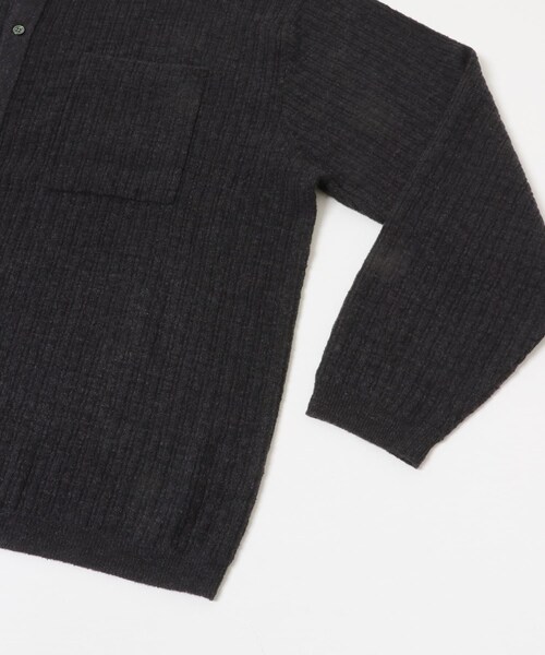 URBAN RESEARCH(アーバンリサーチ)の「crepuscule Crepe Knit Shirt(シャツ/ブラウス・メンズ・BROWN/BLACK・1/2)」の5枚目の写真