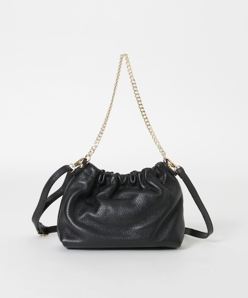 URBAN RESEARCH(アーバンリサーチ)の「レザーギャザーバッグ(ショルダーバッグ・レディース・BLACK/BROWN/BEIGE・-)」の12枚目の写真