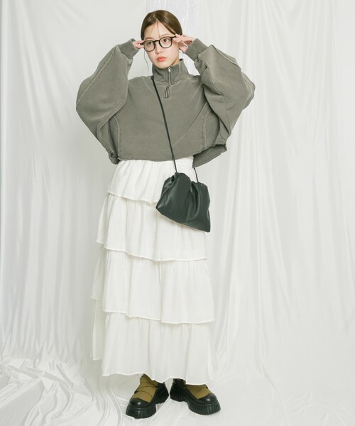 KBF（ケイビーエフ）の「ボールチェーンギャザーBAG（ハンドバッグ・レディース・SILVER/YELLOW/BLACK・one）」の8枚目の写真