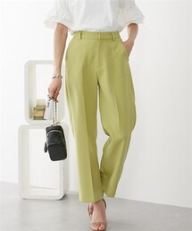 nissen | ラクしてキレイ見え　ワイドカラーパンツ(スラックス)
