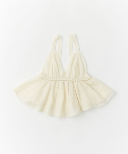 URBAN RESEARCH DOORS(アーバンリサーチドアーズ)の「unfil mohair&silk camisole top(キャミソール・レディース・lightgreen/off white/blue・1)」の1枚目の写真