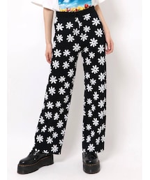 jouetie | レトロフラワーパターンサマーニットパンツ【セットアップ対応】(その他パンツ)
