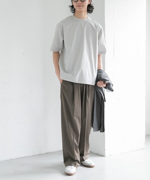 URBAN RESEARCH DOORS（アーバンリサーチドアーズ）の「FORK&SPOON　TEC LINEN T-SHIRTS（Tシャツ/カットソー・メンズ・BLACK/LIGHT GRAY/DARK BLUE・4/5）」の20枚目の写真