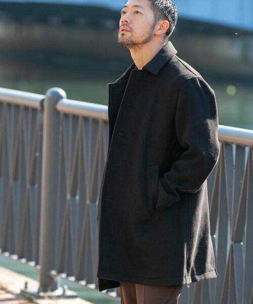 URBAN RESEARCH ROSSO(アーバンリサーチロッソ)の「『XLサイズあり』light meltonステンカラーコート(ステンカラーコート・メンズ・BLACK/NAVY/CHARCOAL/BROWN・M/L/XL)」の10枚目の写真