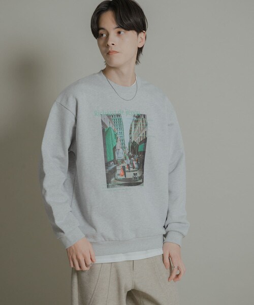 SENSE OF PLACE by URBAN RESEARCH(センスオブプレイスバイアーバンリサーチ)の「City graphic crew-neck Sweat(スウェット・メンズ・BLACK/GRAY/BLUE・M/L)」の16枚目の写真