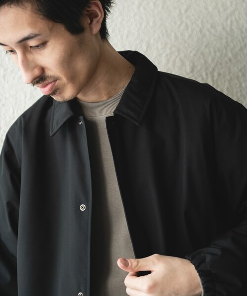 URBAN RESEARCH DOORS（アーバンリサーチドアーズ）の「『撥水/防風』ウールブレンドラミネート 中綿ブルゾン（ブルゾン・メンズ・BROWN/BLACK・M/L）」の5枚目の写真