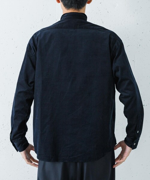 URBAN RESEARCH（アーバンリサーチ）の「PORTER CLASSIC　R-UP ORGANIC CRDRY SHIRT（シャツ/ブラウス・メンズ・NAVY・L/XL/XXL）」の4枚目の写真
