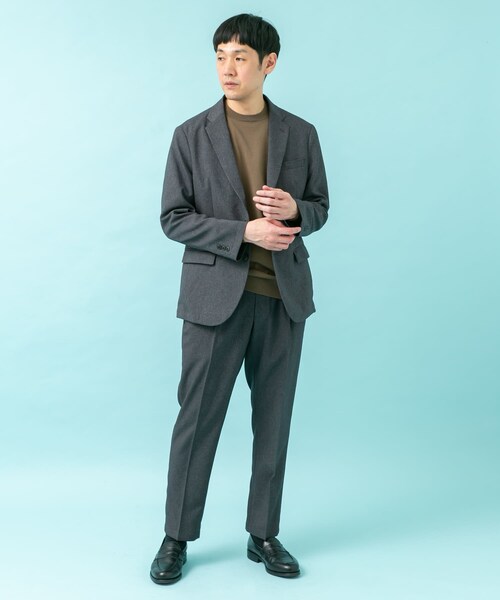 URBAN RESEARCH DOORS(アーバンリサーチドアーズ)の「LIFE STYLE TAILOR メランジストレッチパンツ(スラックス・メンズ・NAVY/GRAY/TAUPE・S/M/L/XL)」の8枚目の写真