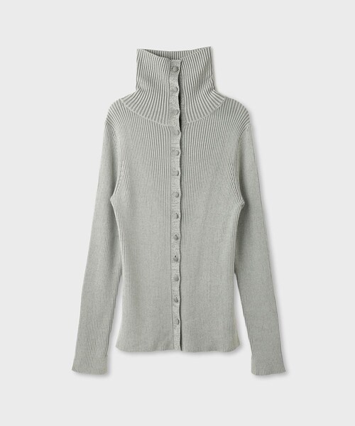 【一部店舗限定】【REALM（レルム）】COVERED-BUTTON KNIT CARDIGAN